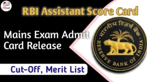 RBI Assistant Score Card