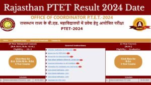 Rajasthan PTET Result 2024